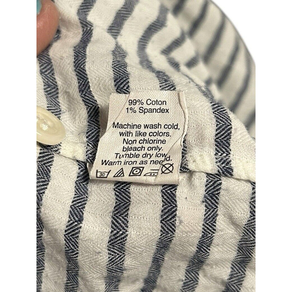 J. Crew‎ Blue Boy Size 6 Button Down Seersucker Shirt - Picture 5 of 5